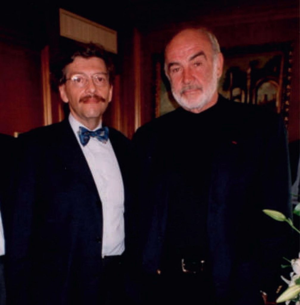 Il dottor Maurizio Magnani assieme al grande Sean Connery